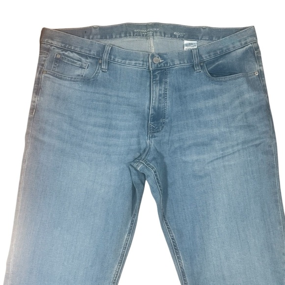 Banana Republic Slim LuxeTraveler mens jeans 40 x 32 NWOT light wash Spring - Picture 2 of 16